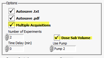 Kinetic experiment programing: Iteration of 11 position scan & 5 µl sample transport